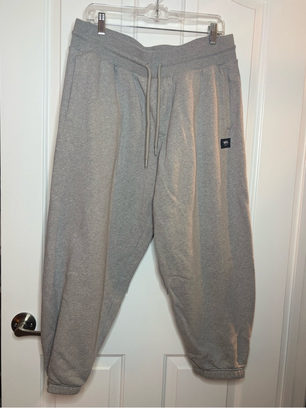 EUC VANS Men's Loose Fit Gray Fleece Jogger Pants Size L